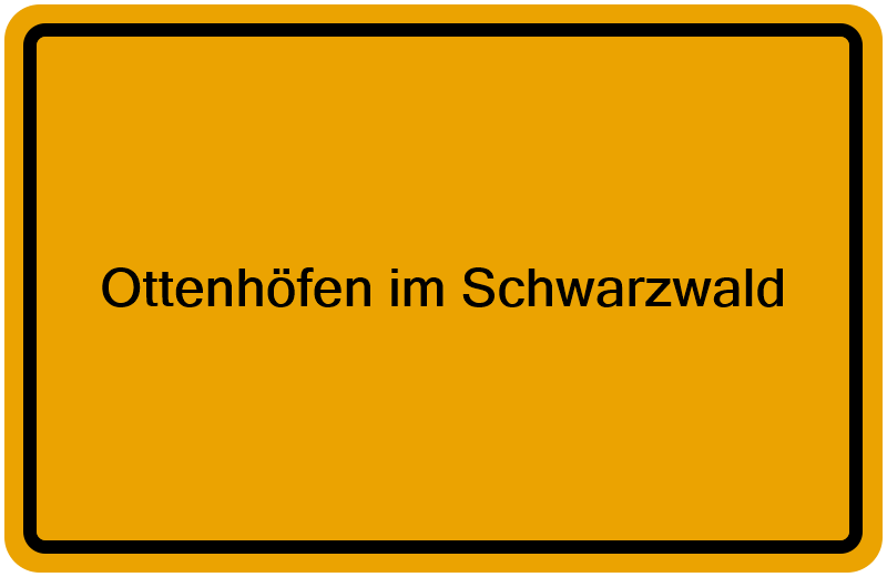 Handelsregister Ottenhöfen im Schwarzwald